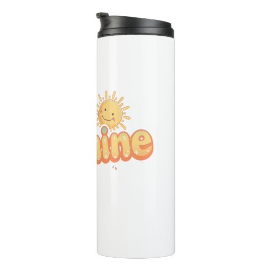 "Hey Sunshine" with Smiling Sun Thermosbecher (Nach rechts gedreht)