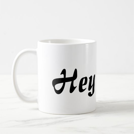 Hey Süsse Black Letters Kaffeetasse (Links)