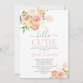 Hey Süsse Citrus Baby Duwer Girl Einladung (Vorderseite)