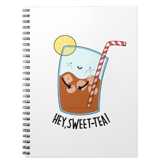 Hey Swee-Tea Funny Sweet Tea Pun Notizblock (Vorderseite)
