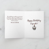 Hey Sweets, Happy Birthday Cupcake Karte (Innenseite)
