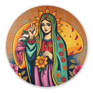 Hey, Taco Lover artsy unique Ceramic Pull Keramikknauf