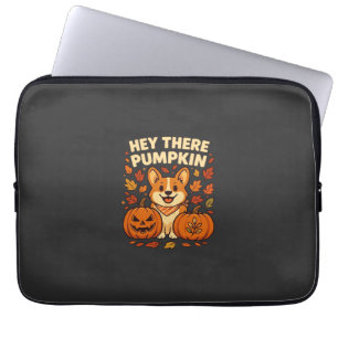 Hey There Kürbis Corgi Halloween Kürbisse Herbst Laptopschutzhülle