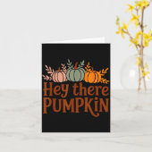 Hey There Pumpkin,trendy Fall Autumn Halloween Ret Karte (Gelbe Blume)