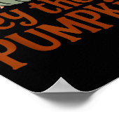 Hey There Pumpkin,trendy Fall Autumn Halloween Ret Poster (Ecke)