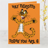 HEY TIGROTTO Boy Birthday Card Karte (Gelbe Blume)