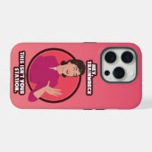 Hey Trainwreck! Hintergrund mit rosa Farbverlauf. iPhone Hülle (Rückseite (Horizontal))