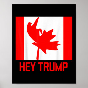 Hey Trump Kanada Kanadier für Trump Funny Design Poster