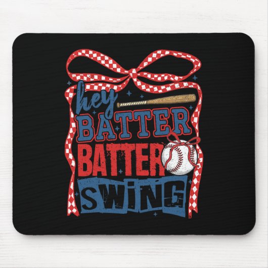 Hey Tter Tter Swing Sell Coquette Bow Mousepad (Vorne)