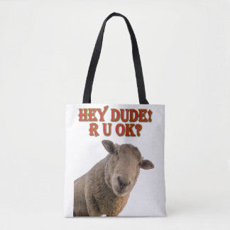 Hey Typ bist du okay Überhänge Mann Bridegroom Tasche