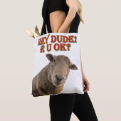 Hey Typ bist du okay Überhänge Mann Bridegroom Tasche (Von Nahem)