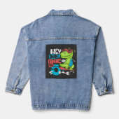 Hey Typ Gimme 5" Skater Dino Kids' Jeansjacke (Rückseite)