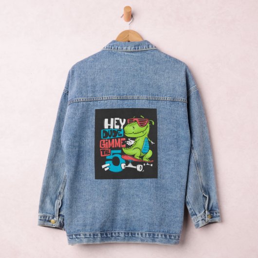Hey Typ Gimme 5" Skater Dino Kids' Jeansjacke (Hangar)