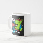Hey Typ Gimme 5" Skater Dino Kids' Kaffeetasse (Vorderseite Links)
