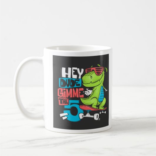 Hey Typ Gimme 5" Skater Dino Kids' Kaffeetasse (Links)