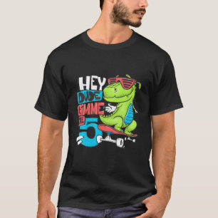 Hey Typ Gimme Die 5 lustige T-Rex Dinosaur Skatebo T-Shirt