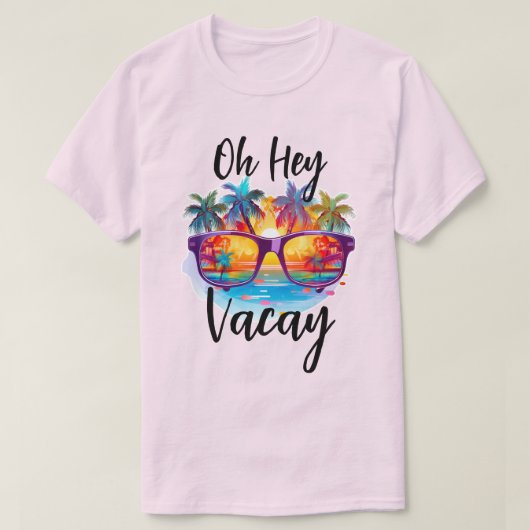 Hey Vacay Tropical Shirt (Design vorne)