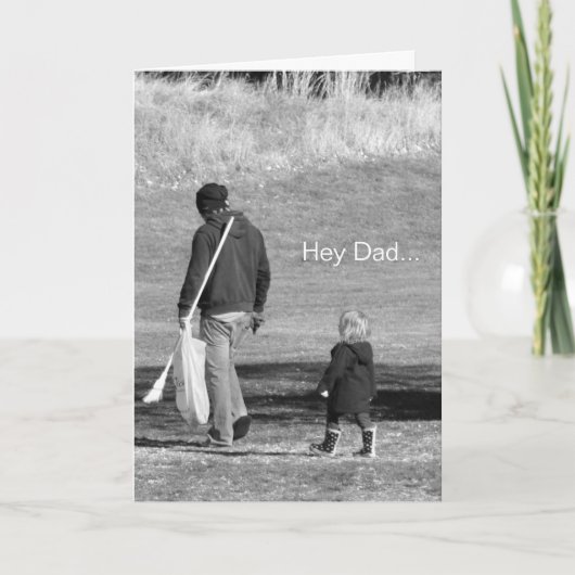 Hey Vater... Weihnachtskarte Feiertagskarte (Vorderseite)