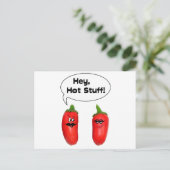 Hey, verdammt noch mal! Chilies Postkarte (Stehend Vorderseite)