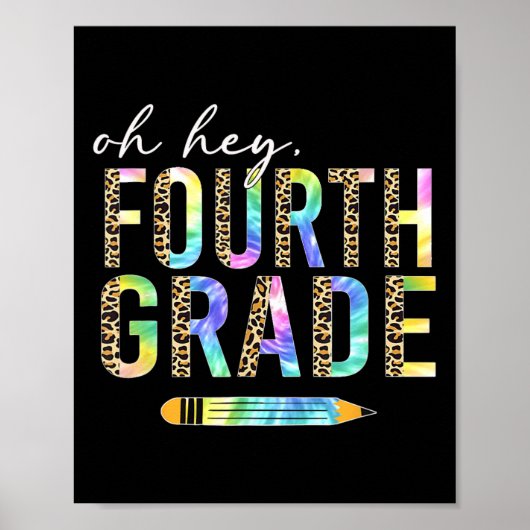 Hey, Vierter Klasse zurück an Schüler 4. Gra Poster (Vorne)