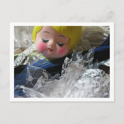 Hey! Vintage Puppenfläche Postkarte (Vorderseite)