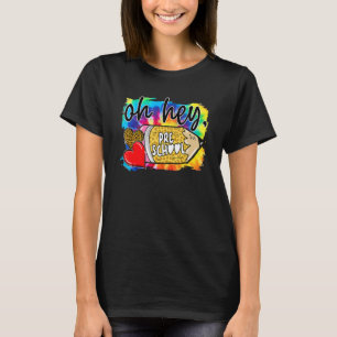 Hey, Vorschule Herz Bleistift Gefärbte Krawatte zu T-Shirt