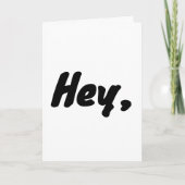 "Hey, wait a minute..." fill in the rest, card. Karte (Vorderseite)