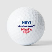 Hey! Was ist los? Personalisierte Funny Golf Balls Golfball (Vorderseite)