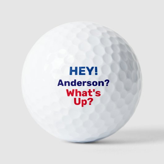Hey! Was ist los? Personalisierte Funny Golf Balls Golfball (Vorderseite)