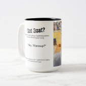 Hey Wassup Ziege Tasse - lustige Ziegen mit jeder (Vorderseite Links)