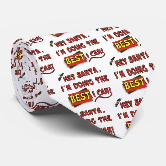 Hey Weihnachtsmann! Krawatte (Gerollt)