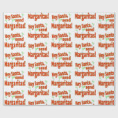 Hey Weihnachtsmann, schickte Margaritas Geschenkpapier (Flach)