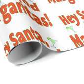 Hey Weihnachtsmann, schickte Margaritas Geschenkpapier (Rolleneckpunkt)