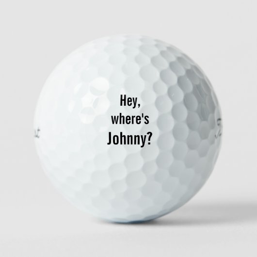 Hey, wo ist Johnny Titleist Pro V1Golf Balls? Golfball (Vorderseite)