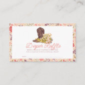Hey Y all Cowboy Boot Bouquet Diaper Raffle Ticket Begleitkarte (Vorderseite)