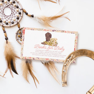 Hey Y'all Cowboy Boot & Bouquet Books für Baby Begleitkarte