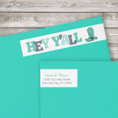 Hey Y'All - Texas Wraparound Address Label