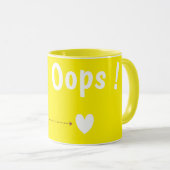 Hey You! Cute Teddy Bear Mug–Sweet & Adorable Gift Tasse (VorderseiteRechts)