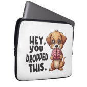 Hey You Dropped This Dog Funny Brain Joke Laptopschutzhülle (Vorne Rechts)