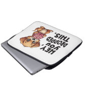Hey You Dropped This Dog Funny Brain Joke Laptopschutzhülle (Vorne Knopf)