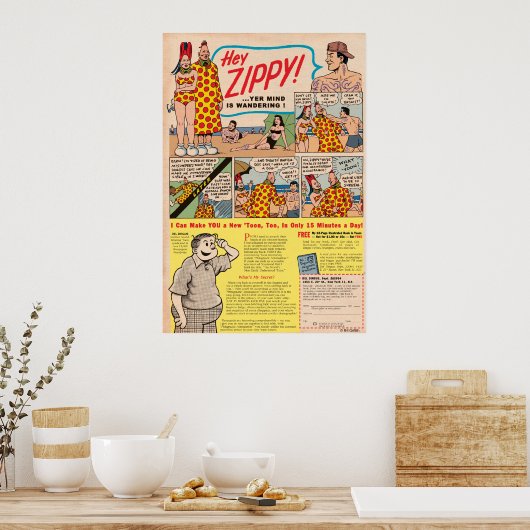 Hey, ZIPPY! Ihr Geist wandert!! Poster (Küche)