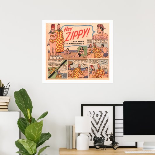 Hey, Zippy! Poster (Heimbüro)