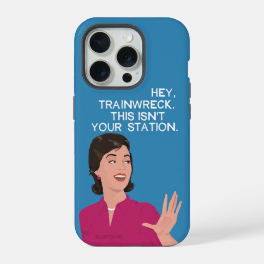 Hey, Zugunglück. iPhone Hülle (Rückseite)