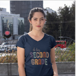 Hey, zweiter Grade zurück zum Schuldesign T-Shirt