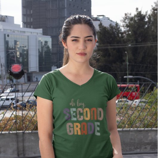 Hey, zweiter Grade zurück zum Schuldesign T-Shirt