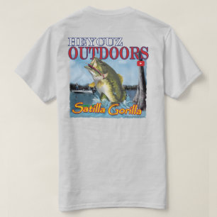 HeyCuz Outdoor Satilla Gorilla Bass Design T-Shirt