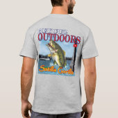 HeyCuz Outdoor Satilla Gorilla Bass Design T-Shirt (Rückseite)