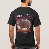 HeyCuz Outdoor Wild Hog Design T-Shirt (Rückseite)