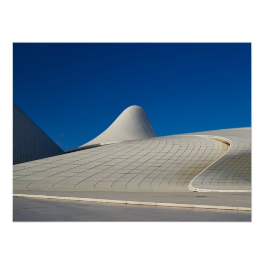 Heydar Aliyev Center in Baku Poster (Vorderseite)