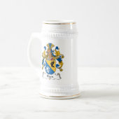 Heyn Familienwappen Bierglas (Vorderseite Links)